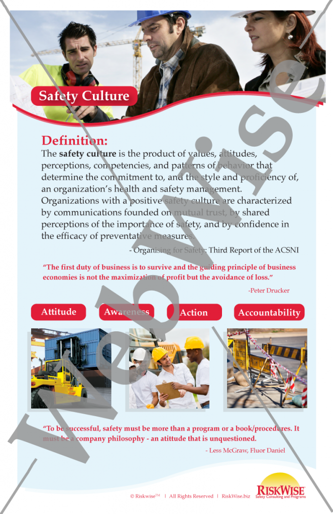 Safety Culture Poster Riskwise