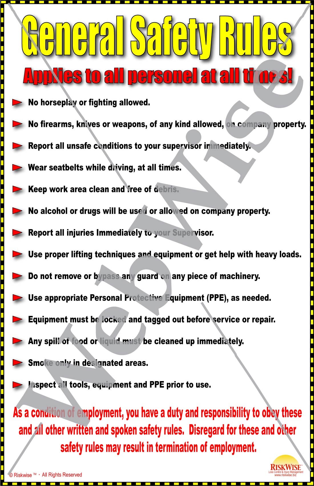 general-safety-rules-poster-riskwise