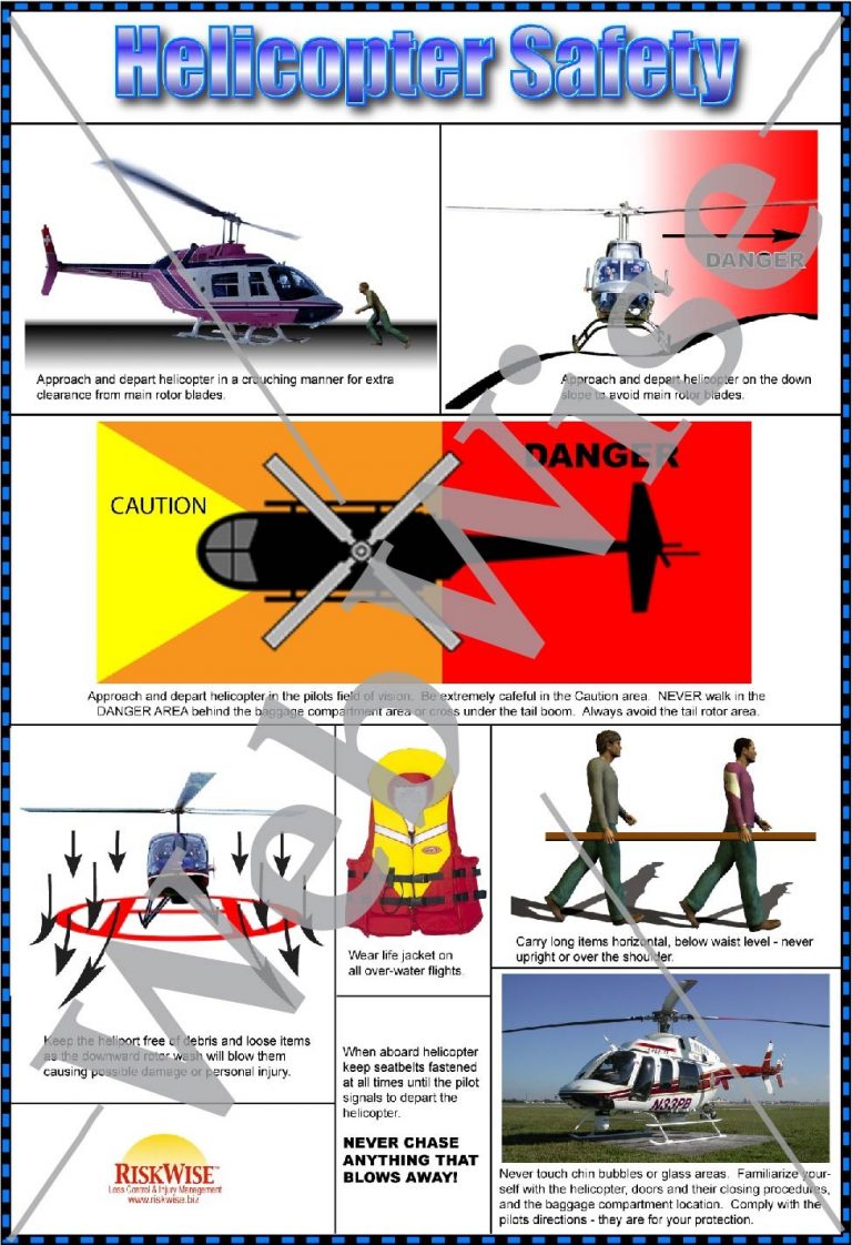 Helicopter Safety Poster – RiskWise