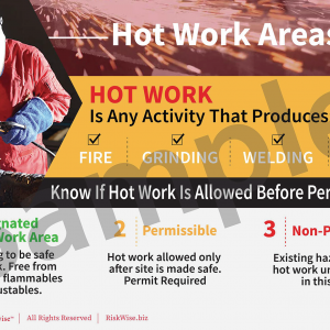 hot work areas poster sample