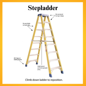 Stepladder safety tips