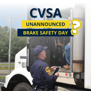 CVSA Unannounced Brake Safety Day 2024