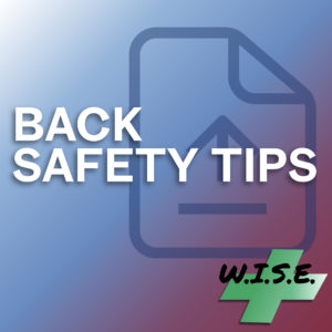 Back Safety Tips Safety Meeting